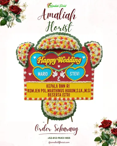 Karangan Papan Bunga Pernikahan di Lubuk Begalung Nan Xx